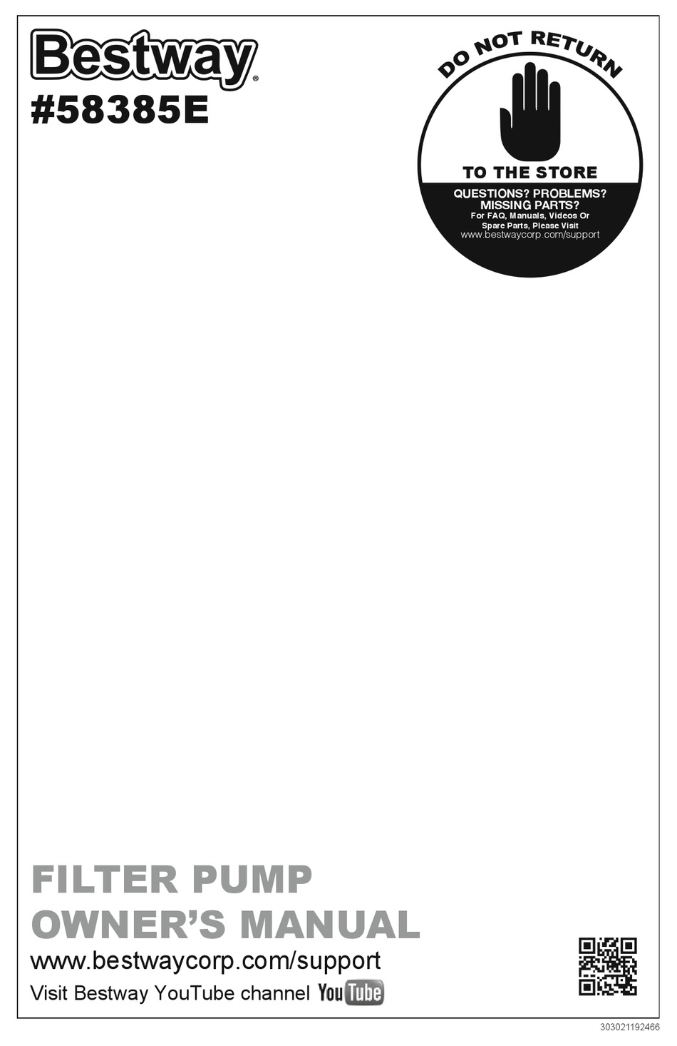 BESTWAY 207555 OWNER'S MANUAL Pdf Download ManualsLib