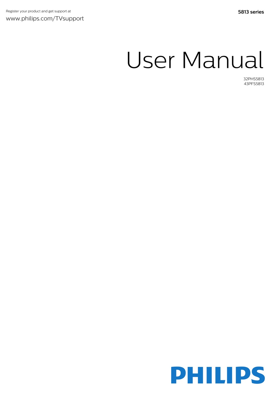 PHILIPS 32PHS5813 USER MANUAL Pdf Download | ManualsLib
