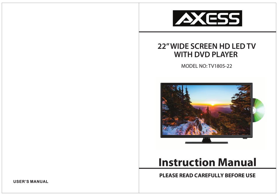 AXESS TVD180522 INSTRUCTION MANUAL Pdf Download ManualsLib