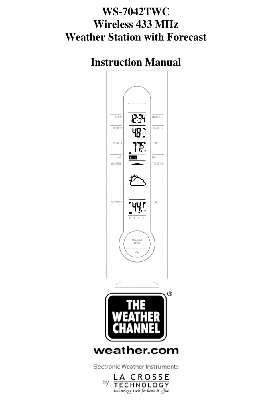 LA CROSSE TECHNOLOGY WS7042 INSTRUCTION MANUAL Pdf Download ManualsLib