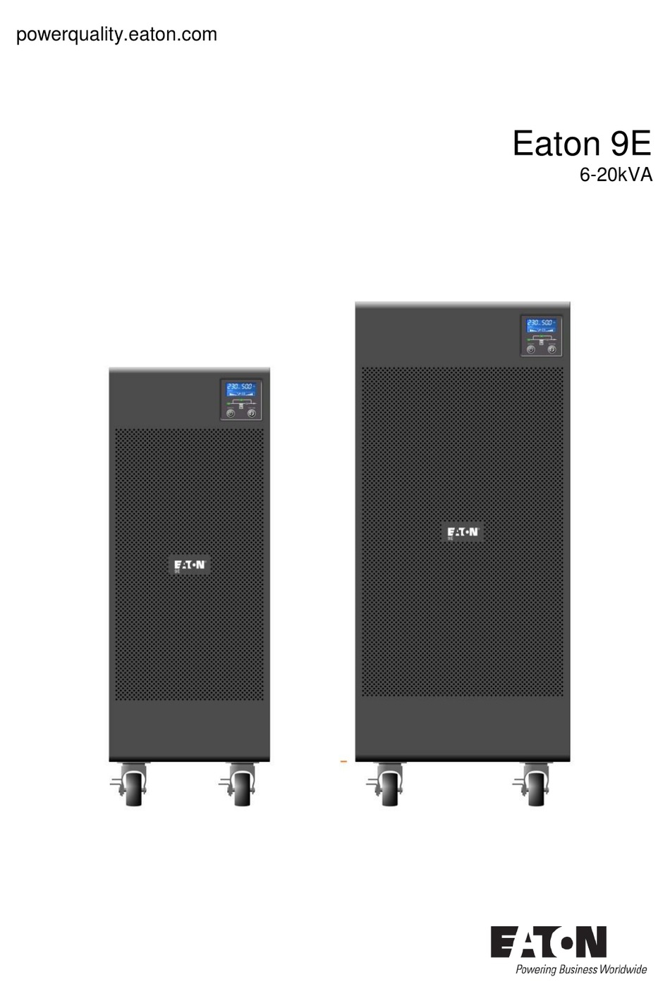 EATON 9E20KTH MANUAL Pdf Download ManualsLib