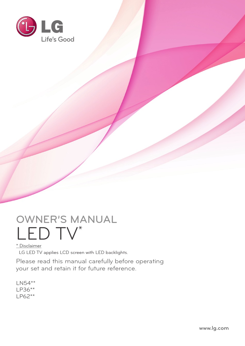 LG 42LN549D.BTRYLJL OWNER'S MANUAL Pdf Download | ManualsLib