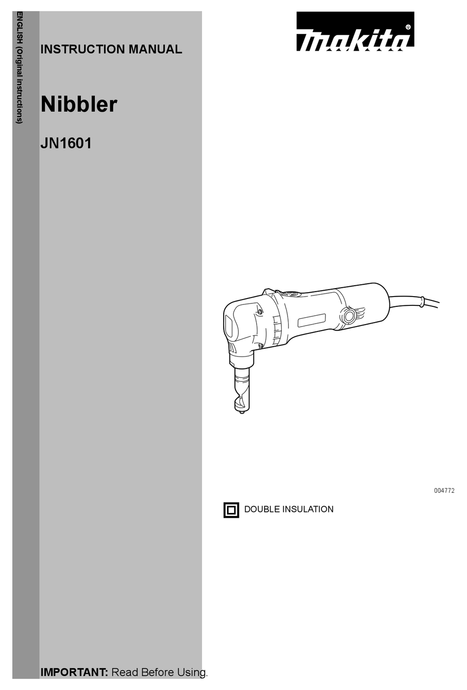 MAKITA JN1601/2 INSTRUCTION MANUAL Pdf Download ManualsLib