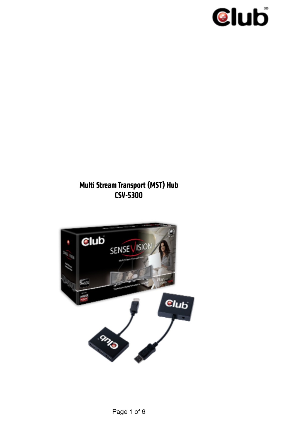 CLUB CSV-5300A MANUAL Pdf Download | ManualsLib