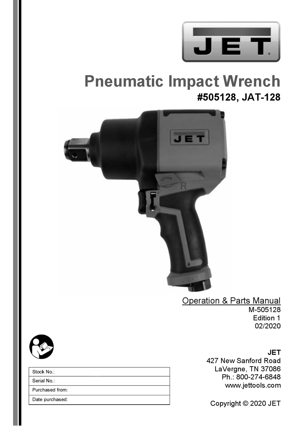 JET JAT128 OPERATIONS & PARTS MANUAL Pdf Download ManualsLib