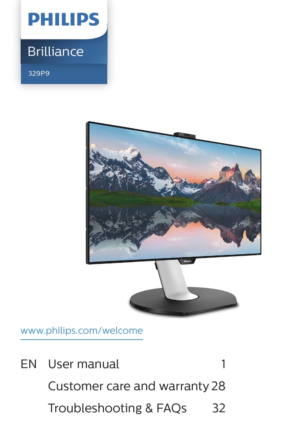 PHILIPS BRILLIANCE 329P9H USER MANUAL Pdf Download | ManualsLib
