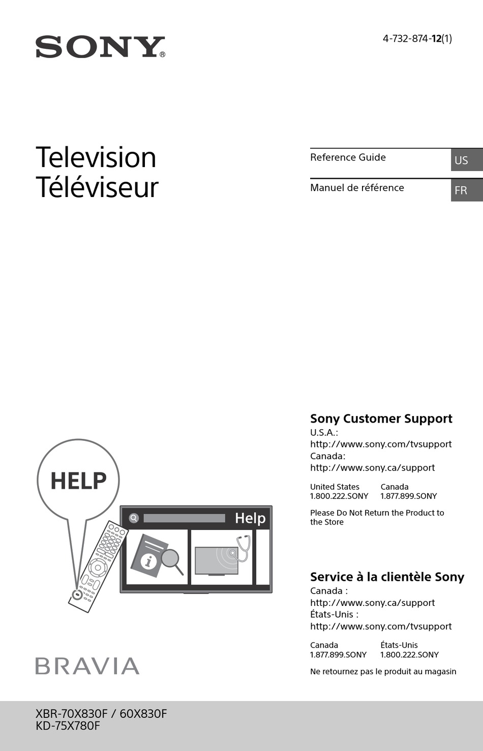 SONY BRAVIA XBR70X830F REFERENCE MANUAL Pdf Download ManualsLib