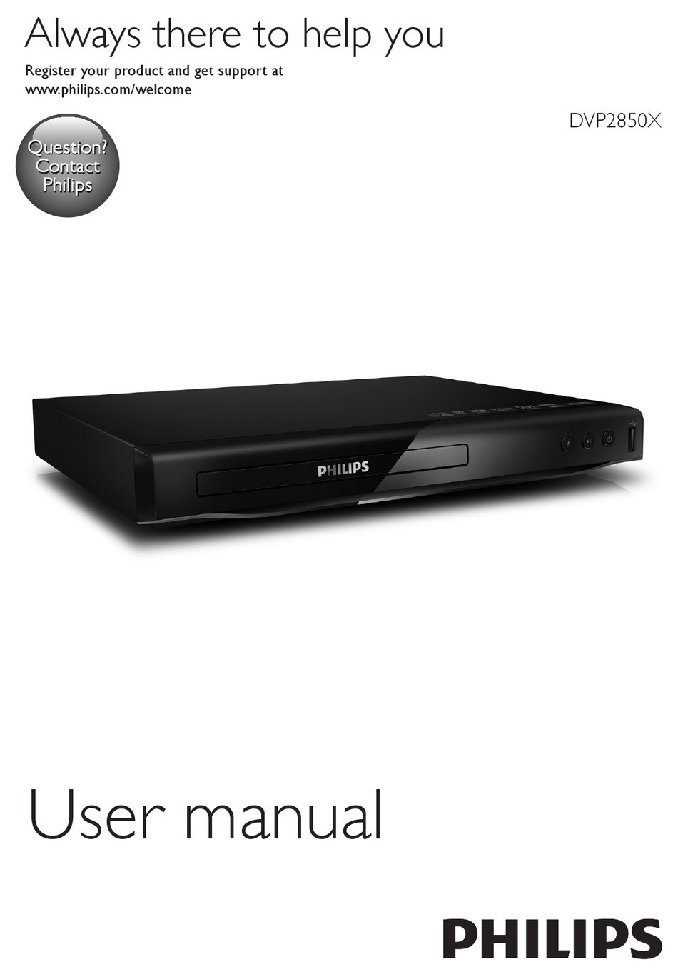 PHILIPS DVP2850X USER MANUAL Pdf Download ManualsLib