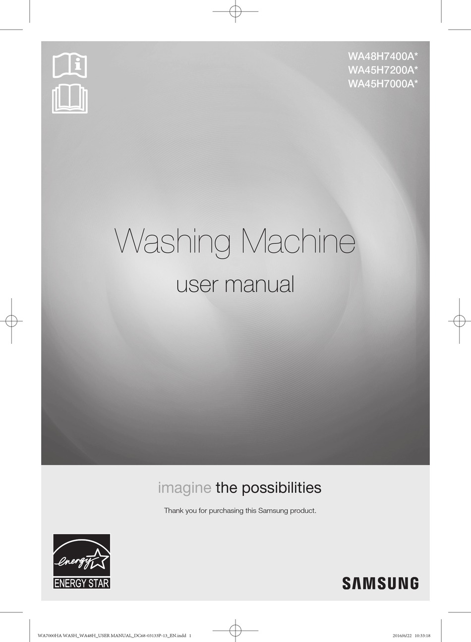 SAMSUNG WA48H7400A SERIES USER MANUAL Pdf Download ManualsLib