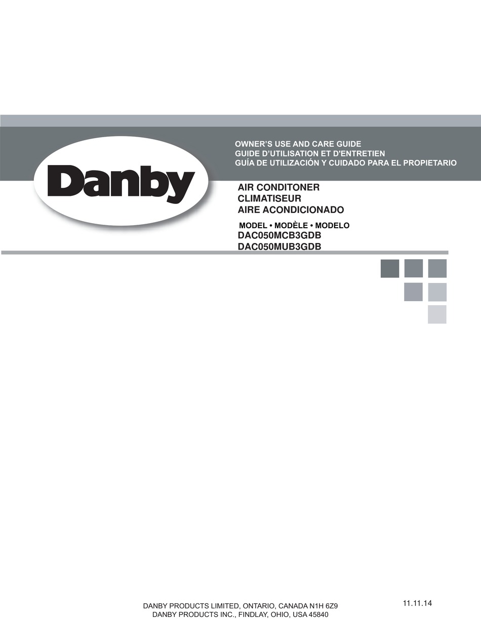 DANBY DAC050MCB3GDB OWNER'S USE AND CARE MANUAL Pdf Download ManualsLib