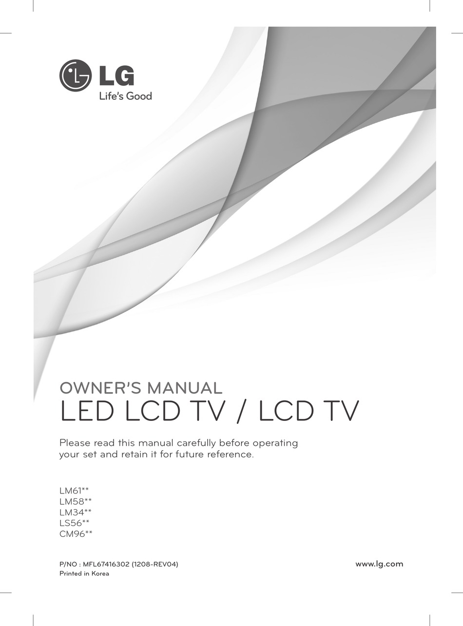 LG 32LM580 SERIES OWNER'S MANUAL Pdf Download | ManualsLib