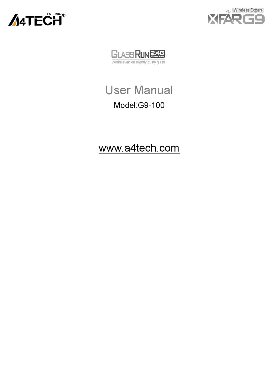 A4TECH G9-100 USER MANUAL Pdf Download | ManualsLib