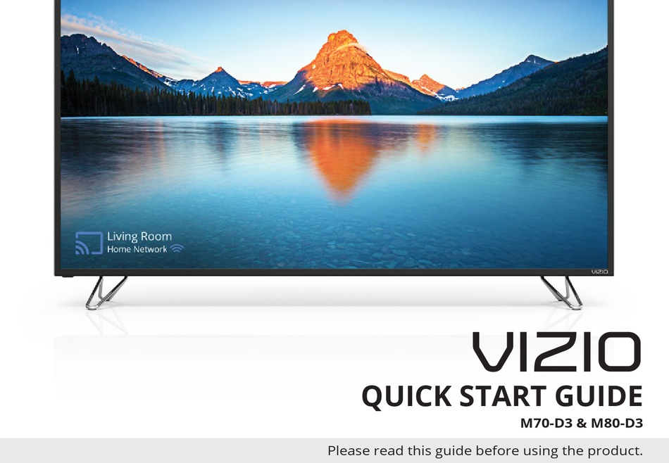 VIZIO M70D3 QUICK START MANUAL Pdf Download ManualsLib