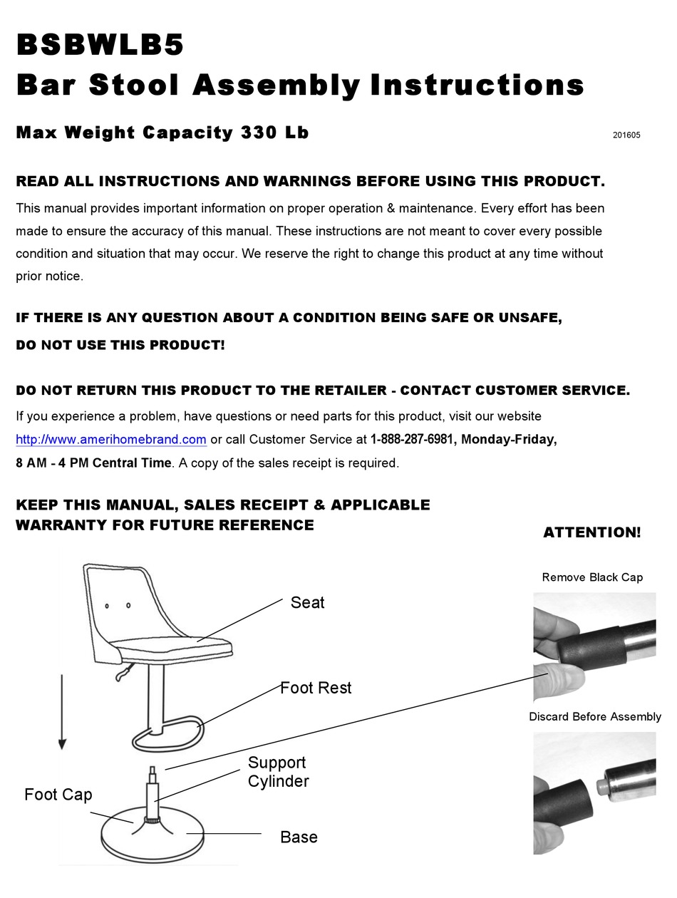 AMERIHOME BSBWLB5 ASSEMBLY INSTRUCTIONS Pdf Download ManualsLib