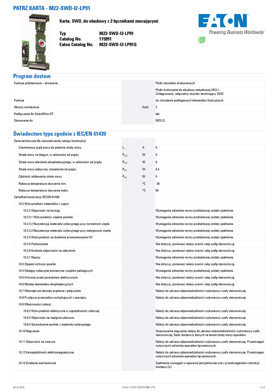 Eaton Rmq Titan M Swd I Lp Instruction Leaflet Pdf Download