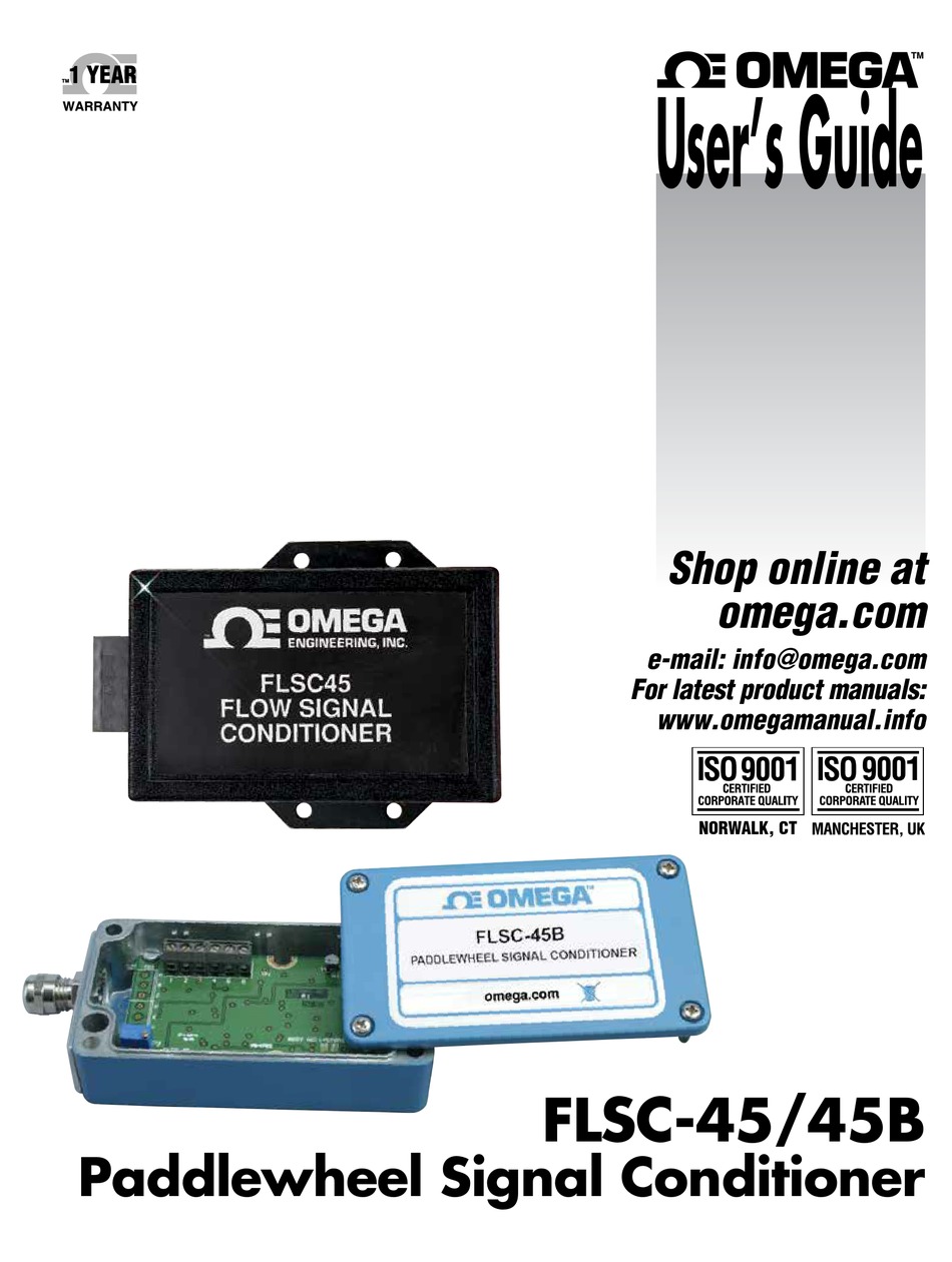 OMEGA FLSC45 USER MANUAL Pdf Download ManualsLib
