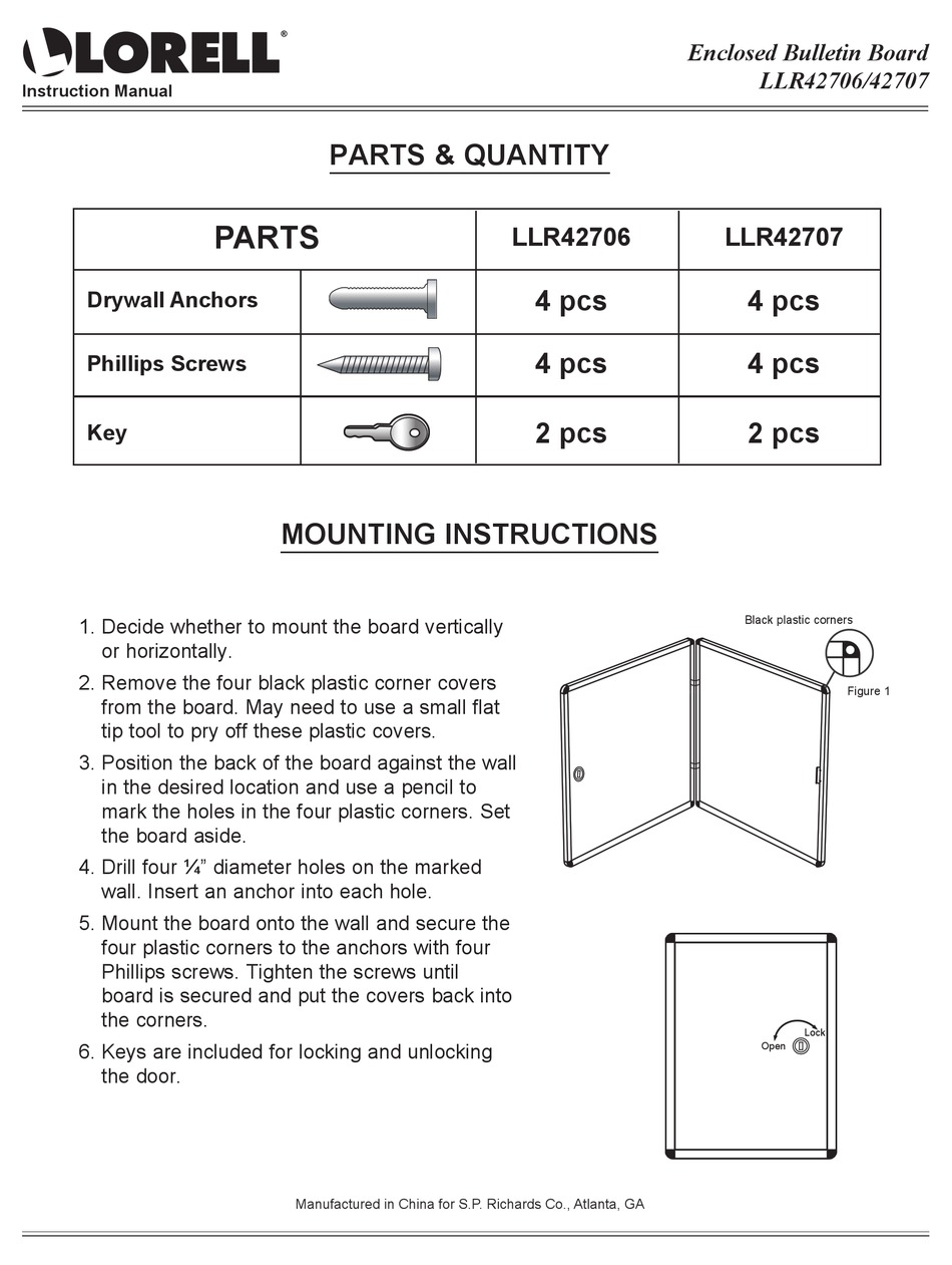 LORELL LLR42706 INSTRUCTION MANUAL Pdf Download ManualsLib
