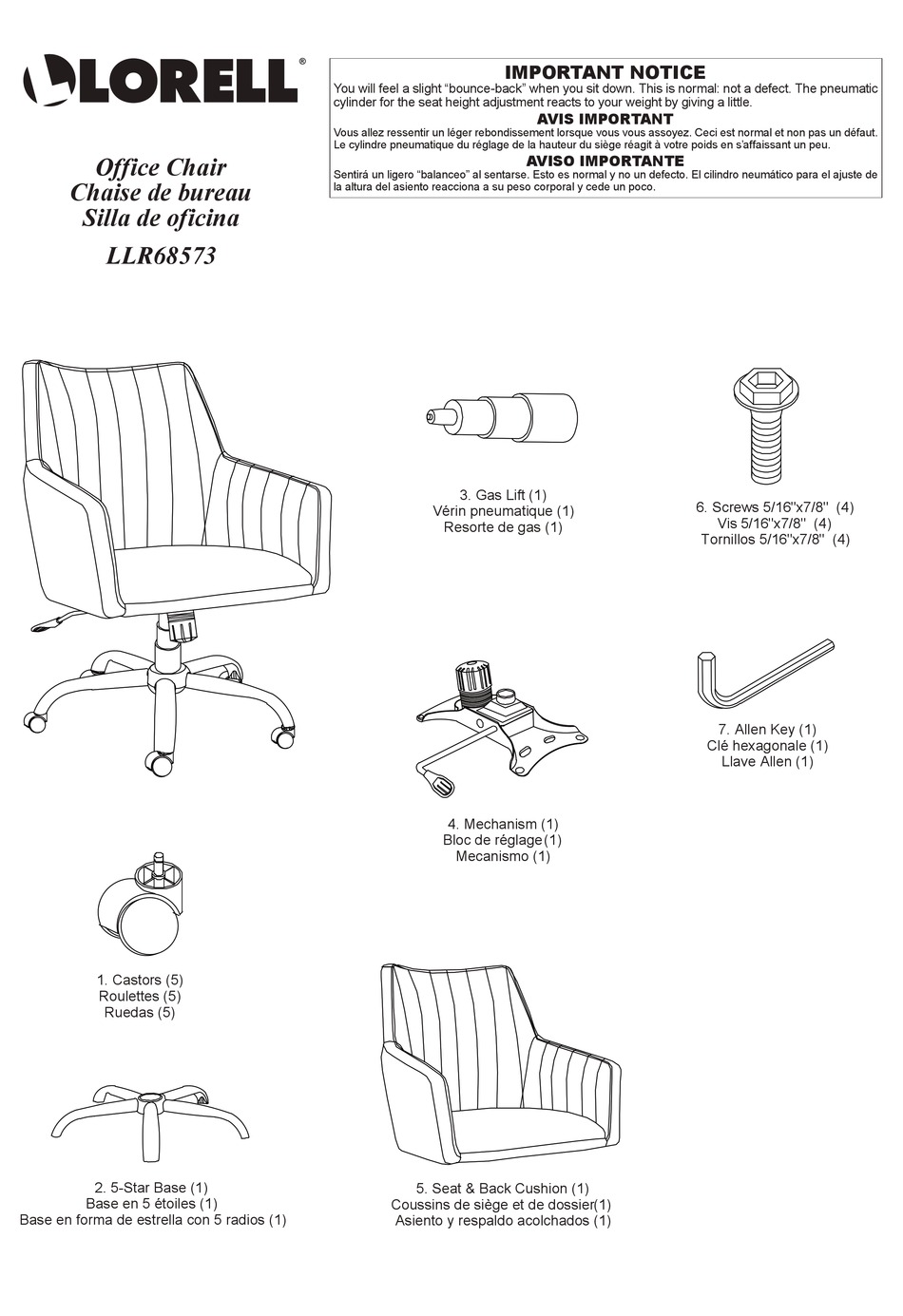 LORELL LLR68573 ASSEMBLY INSTRUCTIONS Pdf Download ManualsLib
