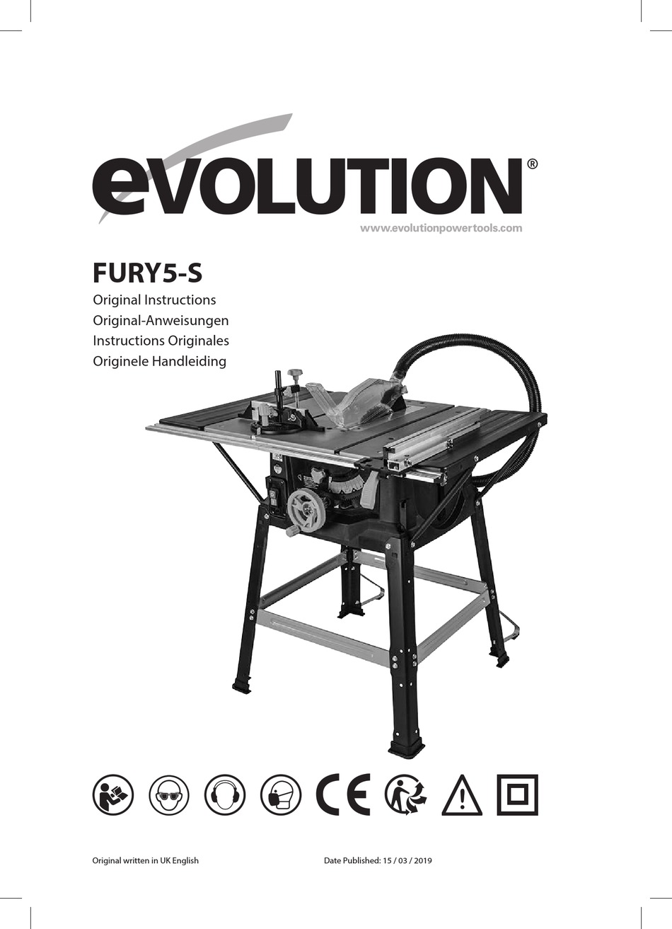 EVOLUTION FURY5S ORIGINAL INSTRUCTIONS MANUAL Pdf Download ManualsLib