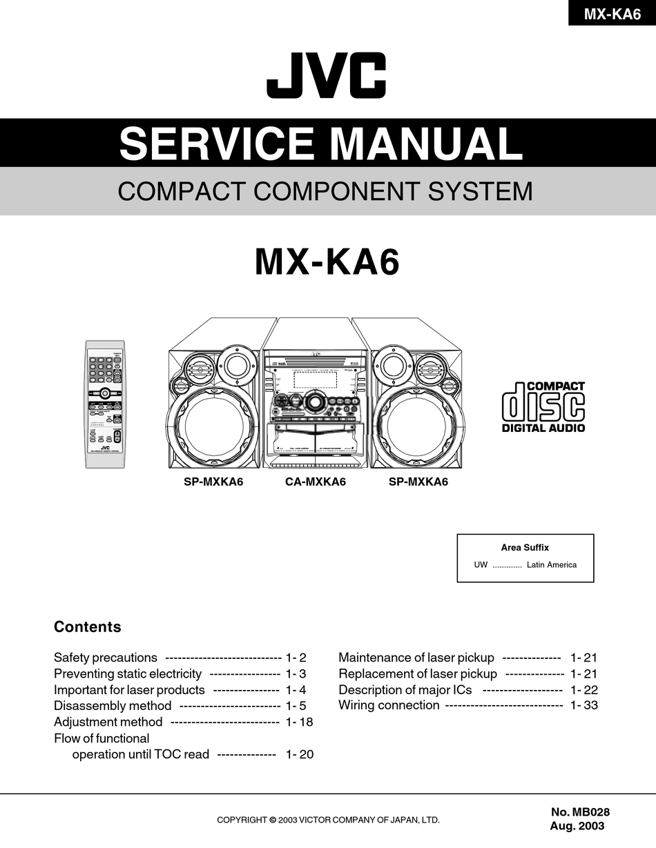 Схема jvc ca dxt9