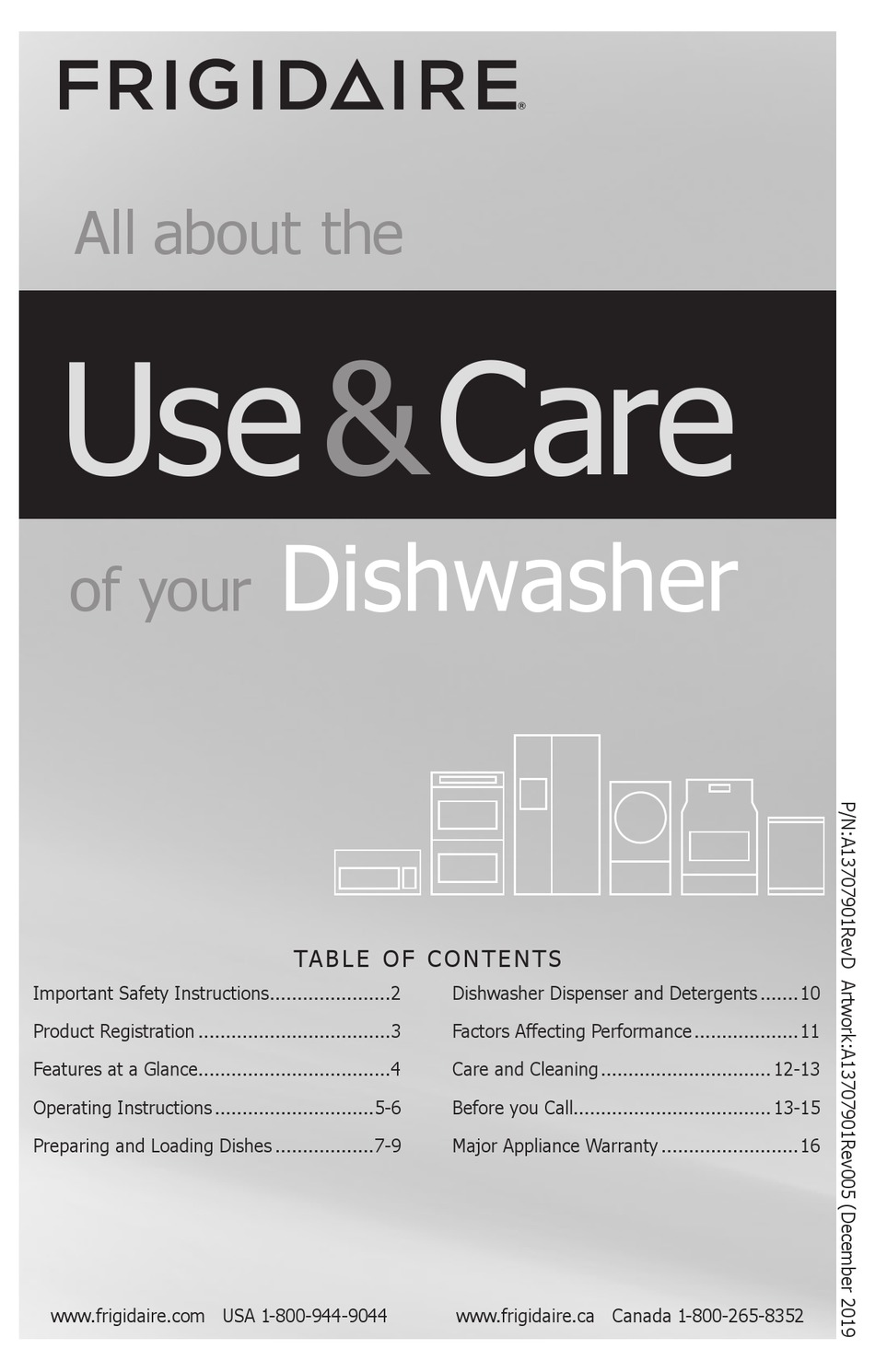 FRIGIDAIRE FFCD2418UW USE & CARE MANUAL Pdf Download | ManualsLib