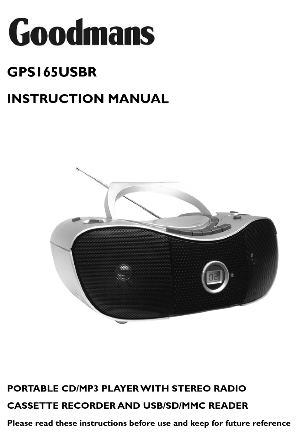 GOODMANS GPS165USBR INSTRUCTION MANUAL Pdf Download ManualsLib