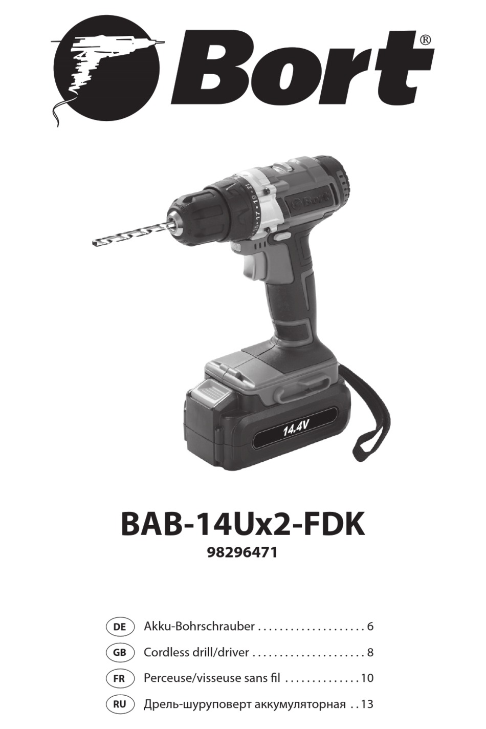 BORT BAB-14UX2-FDK MANUAL Pdf Download | ManualsLib