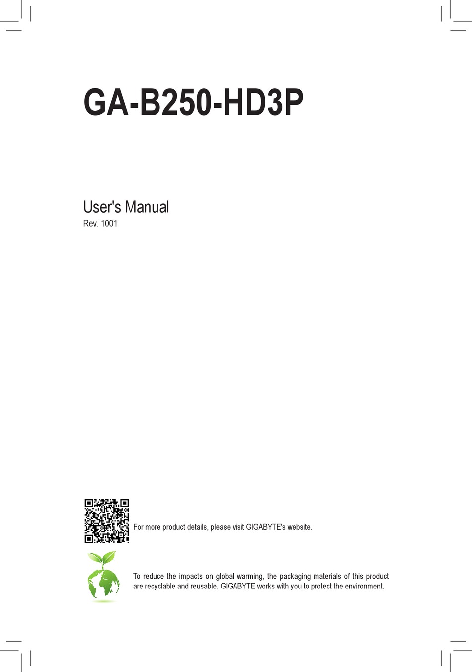 GIGABYTE GAB250HD3P USER MANUAL Pdf Download ManualsLib