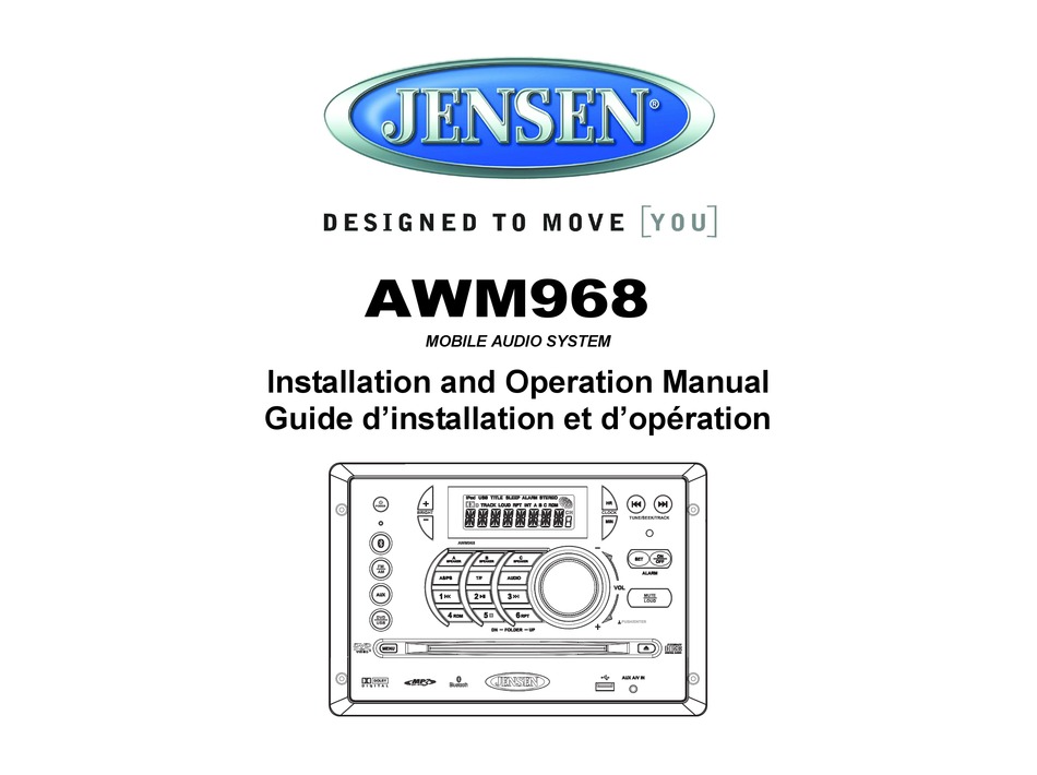 JENSEN AWM968BK INSTALLATION AND OPERATION MANUAL Pdf Download ManualsLib