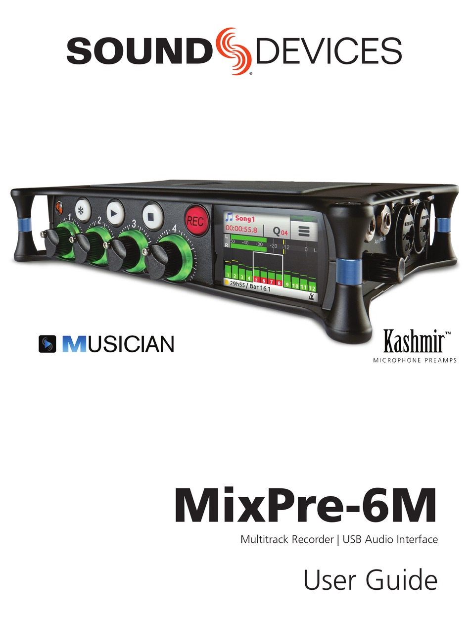 SOUND DEVICES MIXPRE6M USER MANUAL Pdf Download ManualsLib
