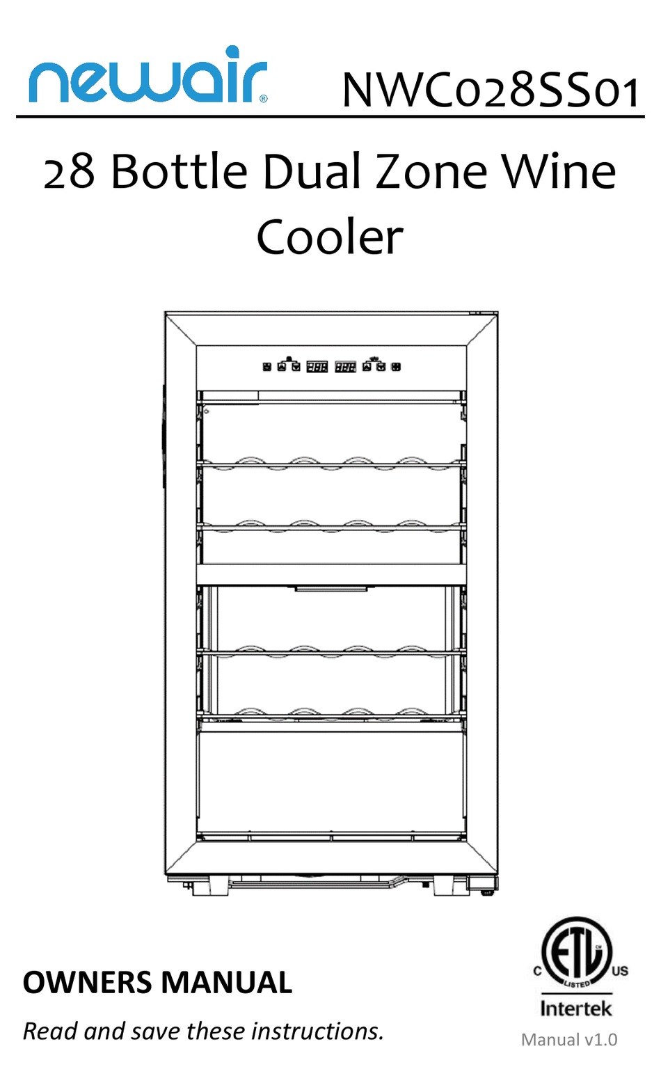 NEWAIR NWC028SS01 OWNER'S MANUAL Pdf Download ManualsLib