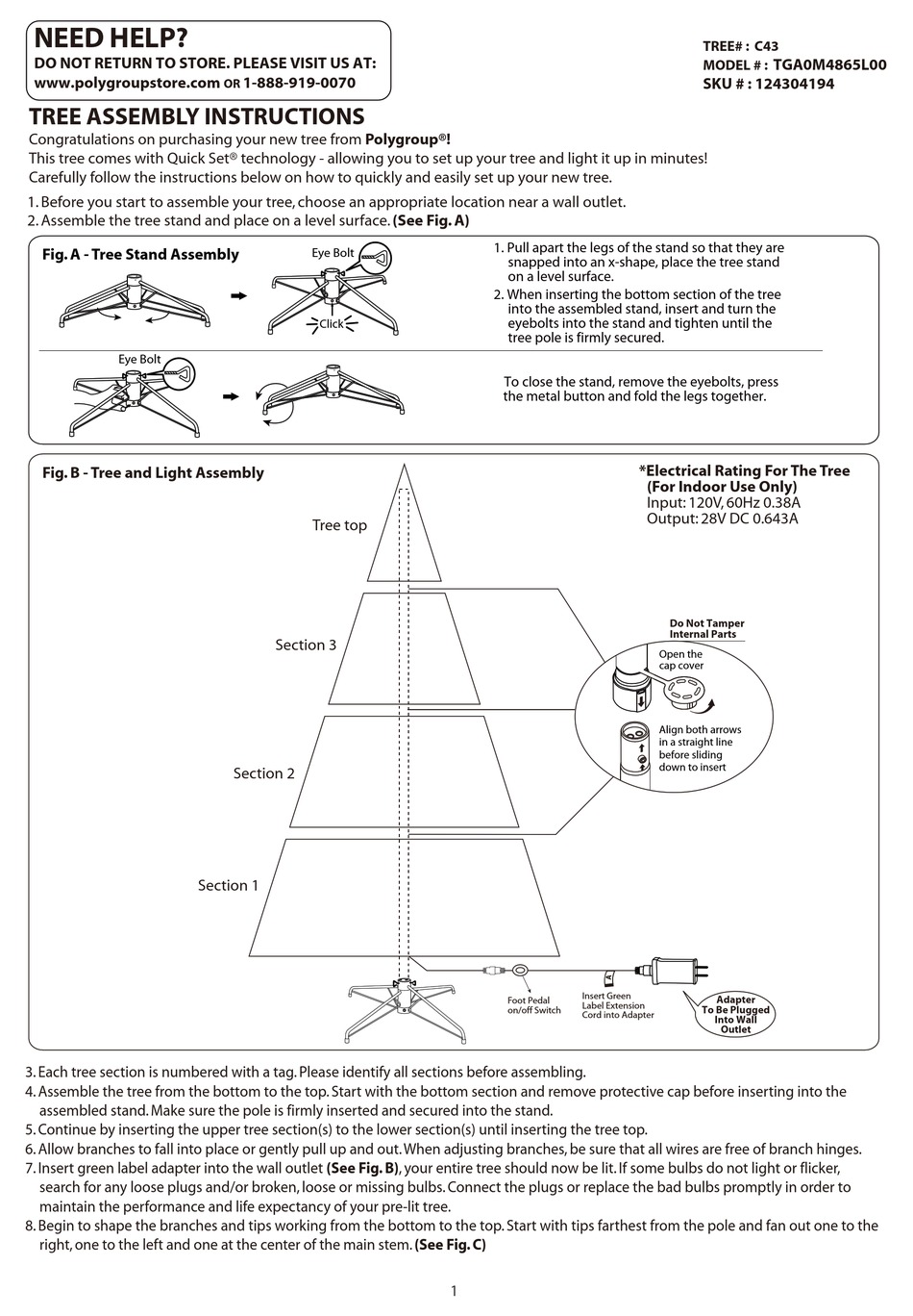 POLYGROUP TGA0M4865L00 ASSEMBLY INSTRUCTIONS Pdf Download ManualsLib