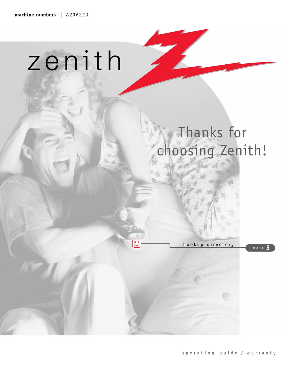 ZENITH A20A22DOM OPERATING MANUAL AND WARRANTY Pdf Download ManualsLib