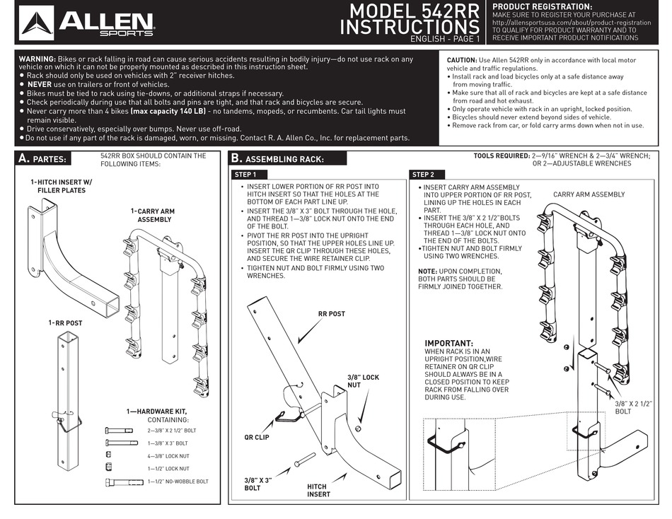 allen sports xlz2