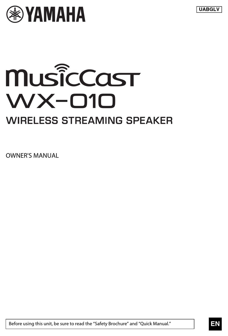 YAMAHA MUSICCAST WX010BL OWNER'S MANUAL Pdf Download ManualsLib