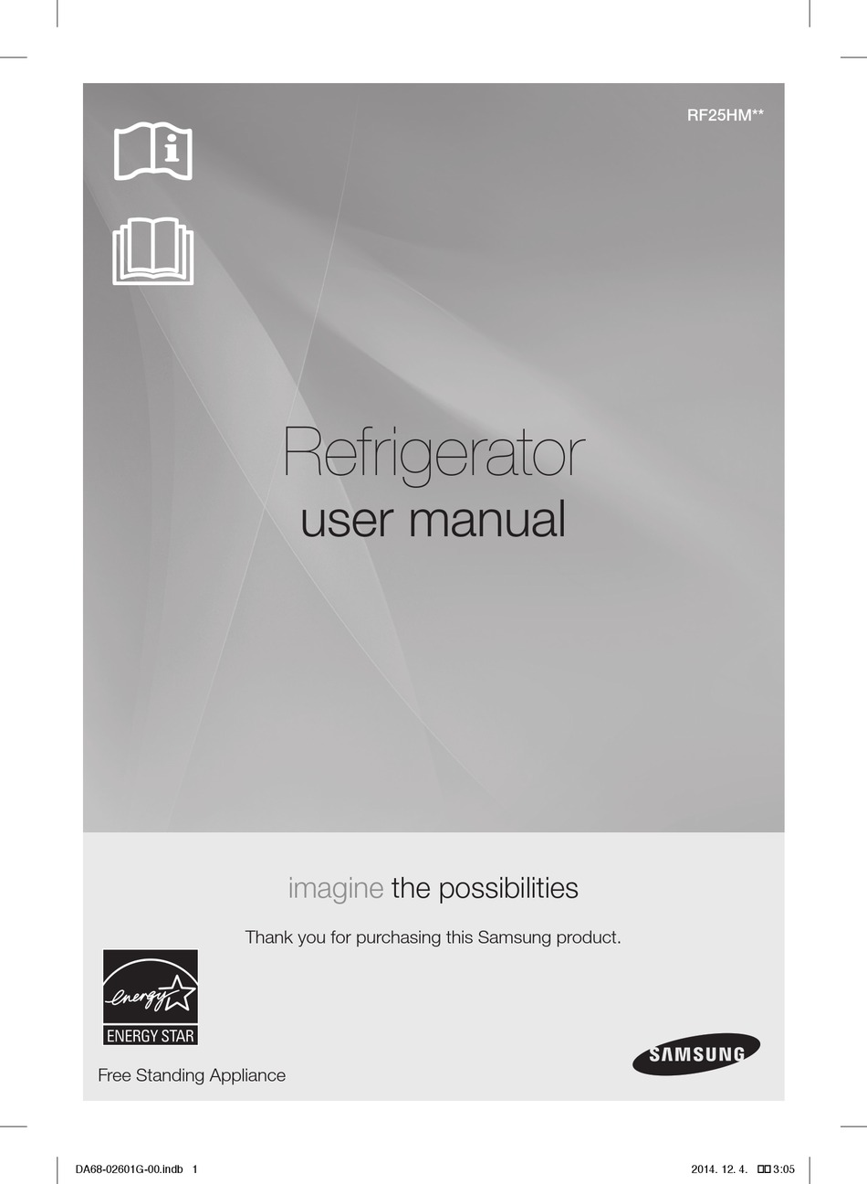 SAMSUNG RF25HMEDBSG USER MANUAL Pdf Download ManualsLib