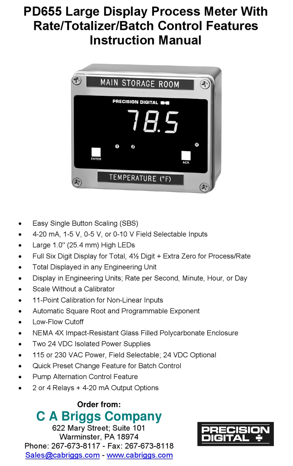 Pds Precision 800 Manual