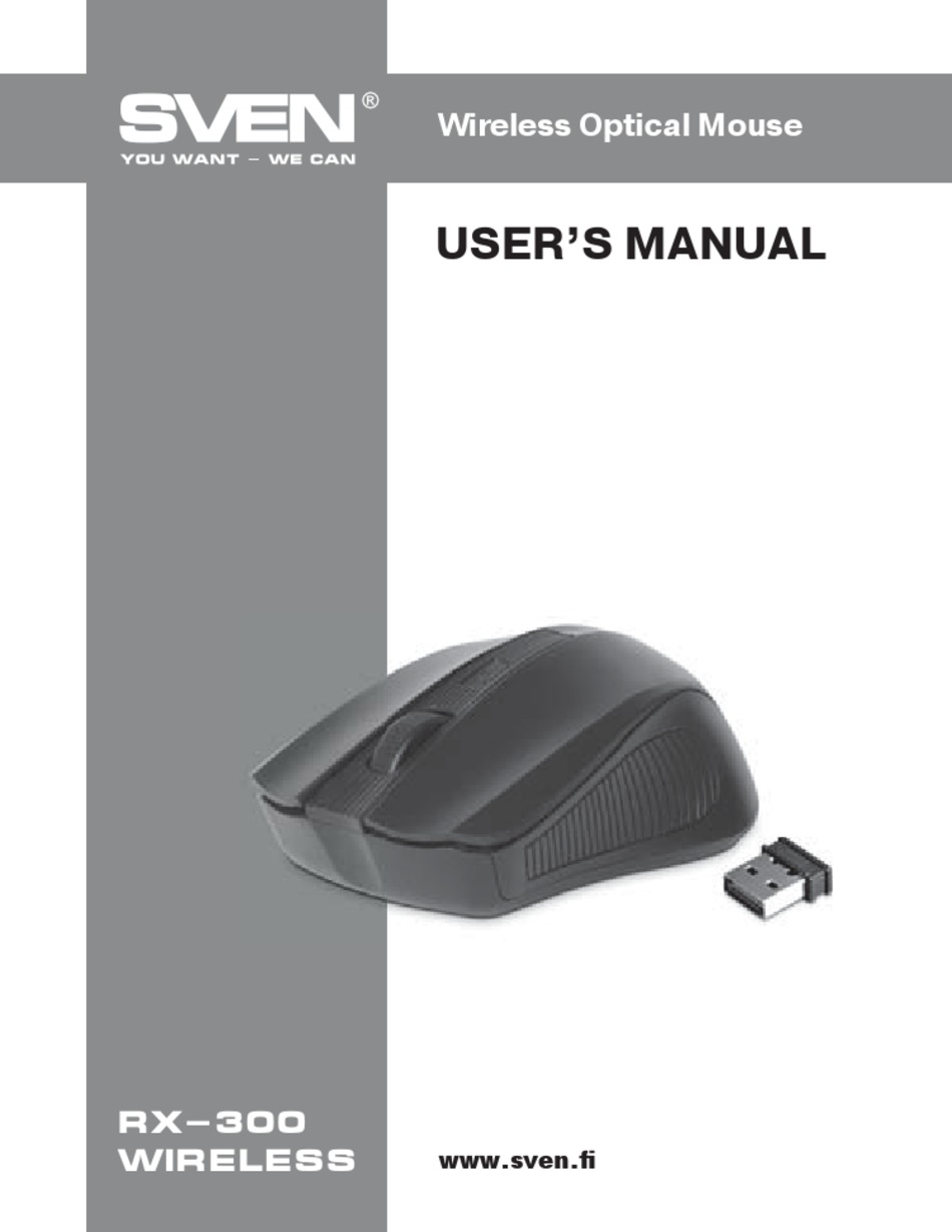 SVEN RX-300 WIRELESS USER MANUAL Pdf Download | ManualsLib