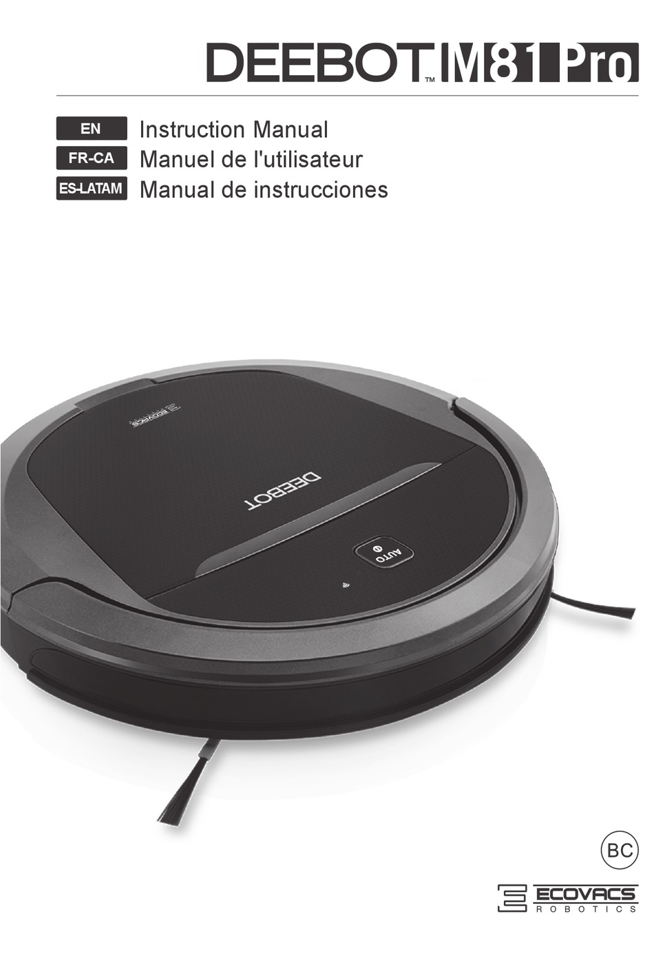 ECOVACS DEEBOT M81 PRO INSTRUCTION MANUAL Pdf Download ManualsLib