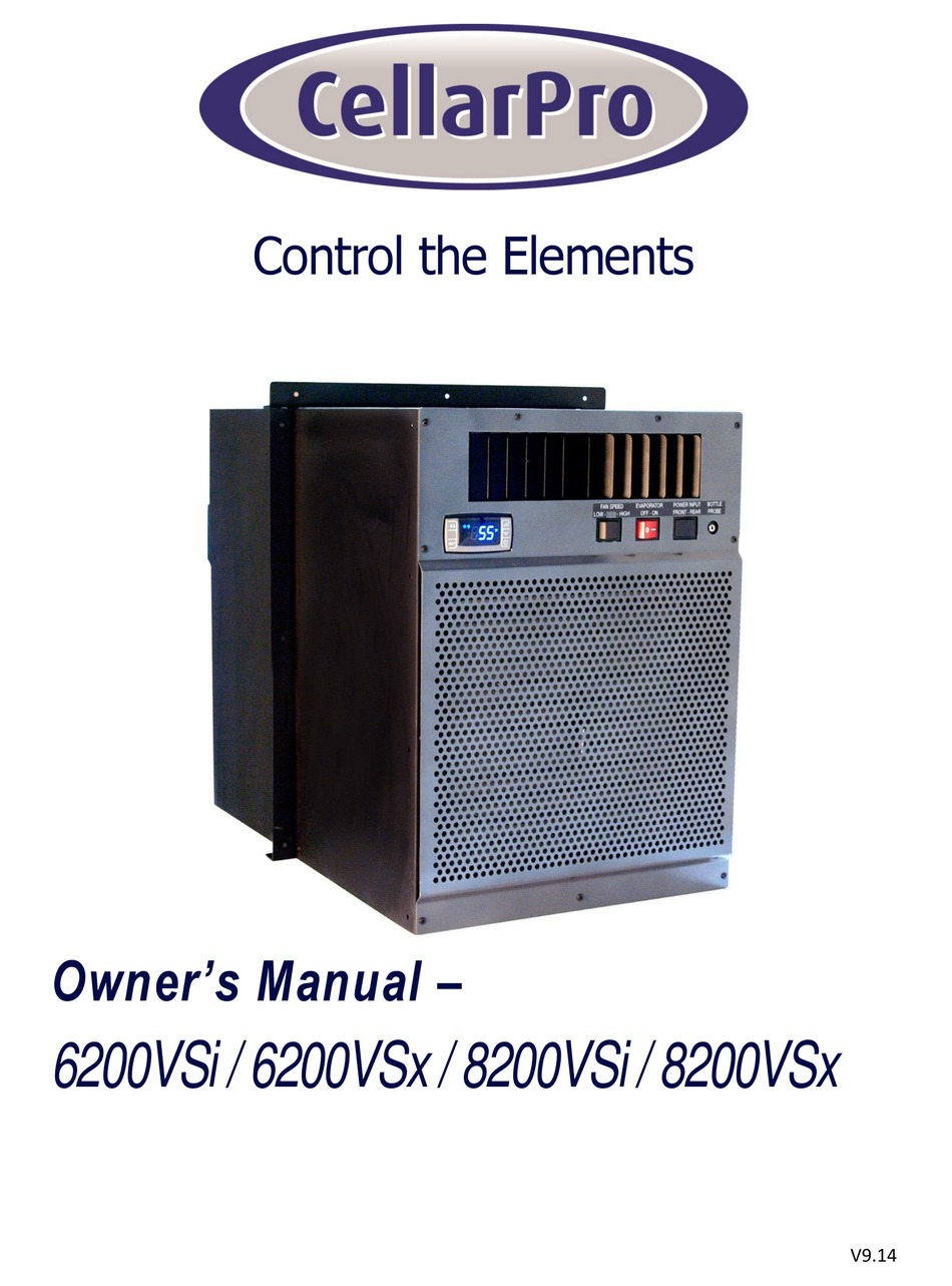 CELLARPRO 6200VSI OWNER'S MANUAL Pdf Download ManualsLib