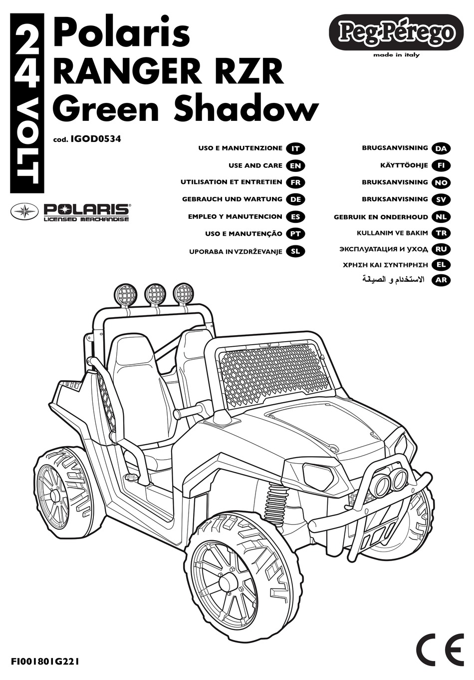 PEGPEREGO IGOD0534 USE AND CARE MANUAL Pdf Download ManualsLib
