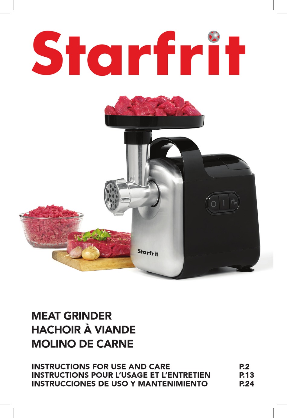 STARFRIT 024708 INSTRUCTIONS FOR USE AND CARE MANUAL Pdf Download