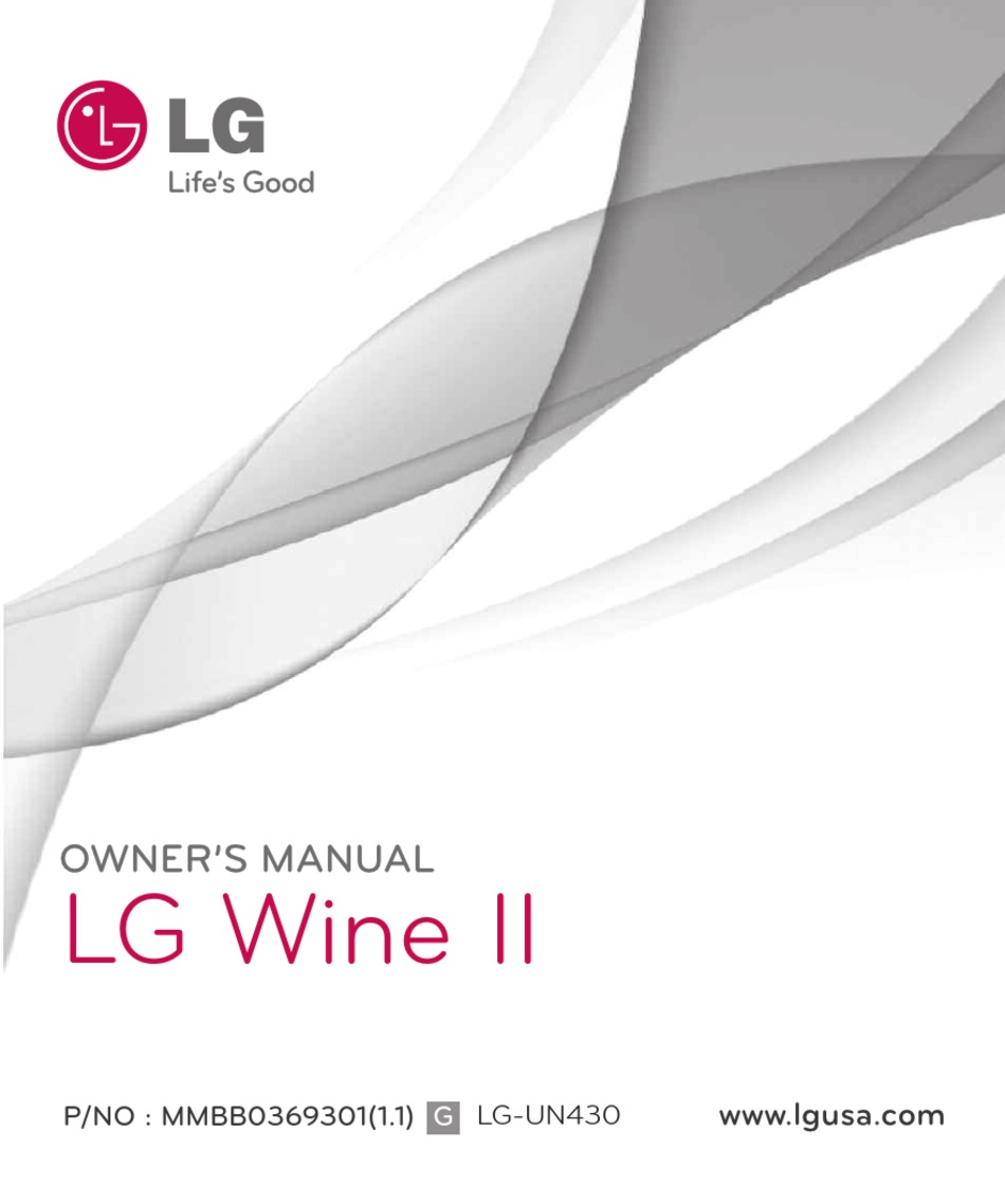 LG WINE II OWNER'S MANUAL Pdf Download ManualsLib