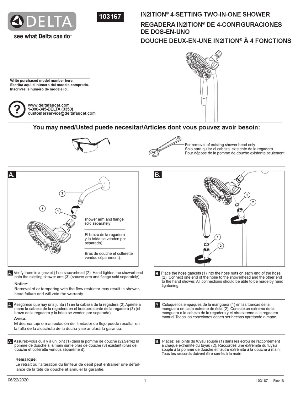 DELTA IN2ITION 75494SNR QUICK START MANUAL Pdf Download ManualsLib