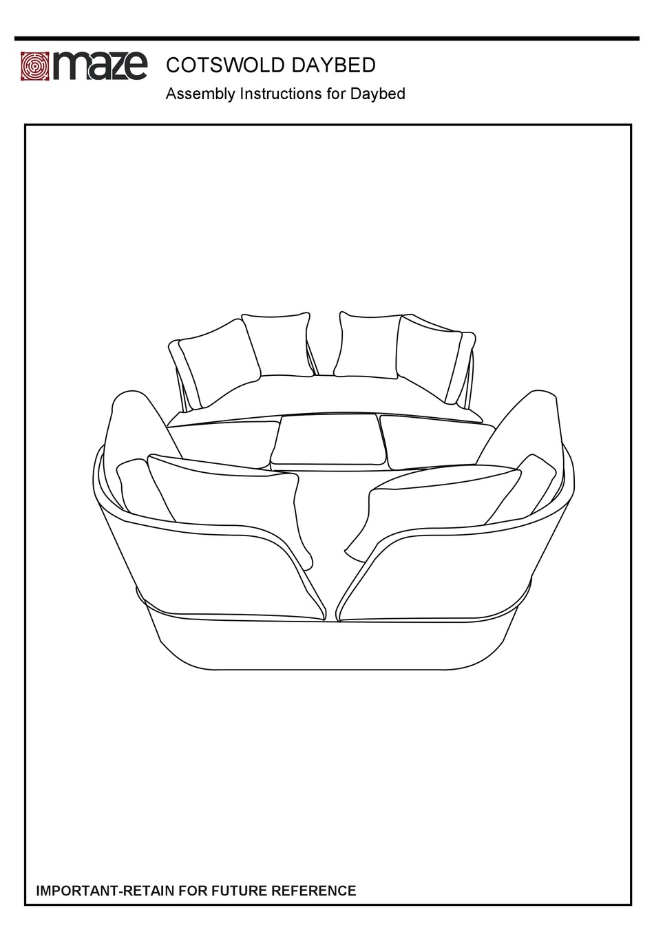 MAZE COTSWOLD ASSEMBLY INSTRUCTIONS Pdf Download ManualsLib