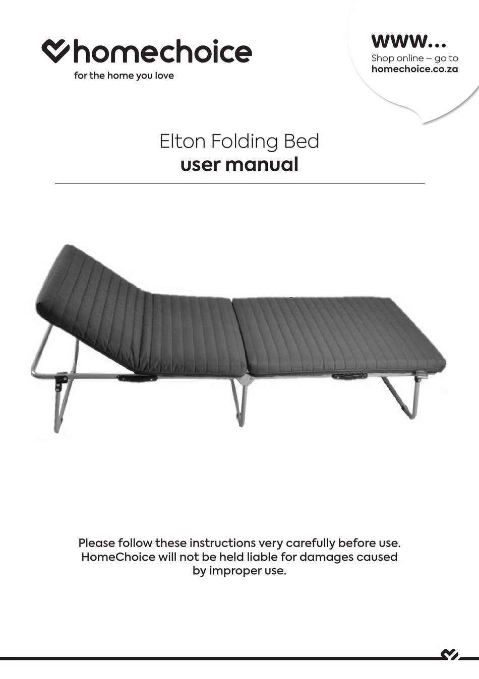 HOMECHOICE ELTON USER MANUAL Pdf Download ManualsLib