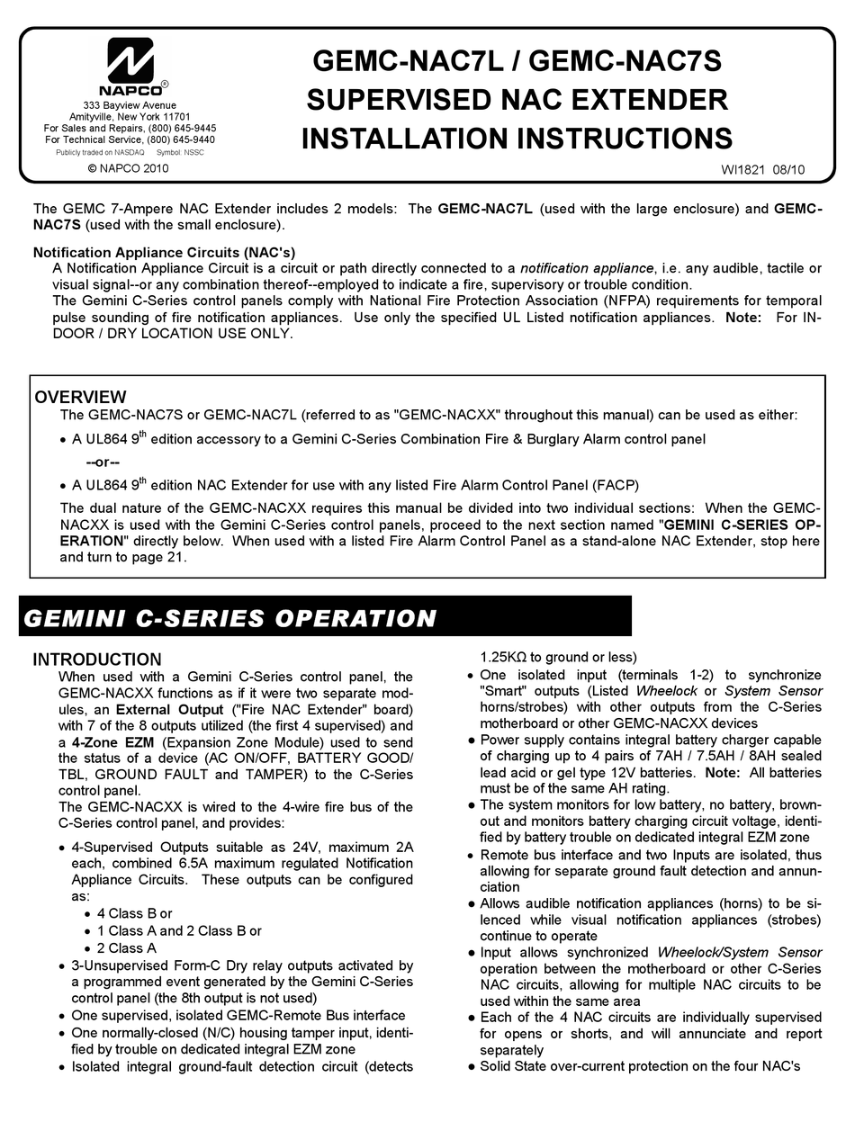 napco-gemc-nac7l-installation-instructions-manual-pdf-download-manualslib