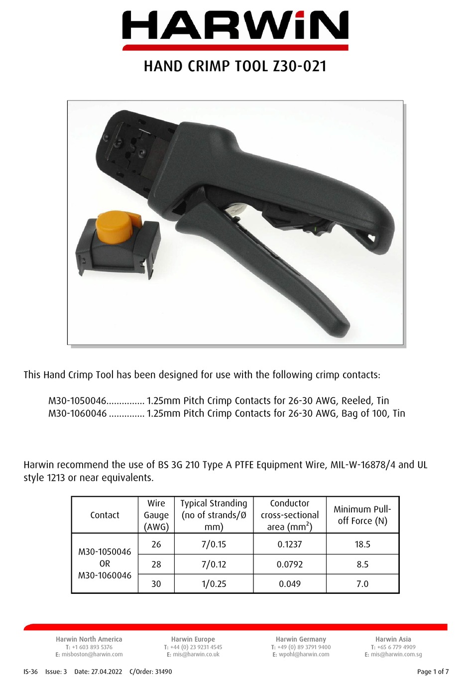 HARWIN Z30021 QUICK START MANUAL Pdf Download ManualsLib