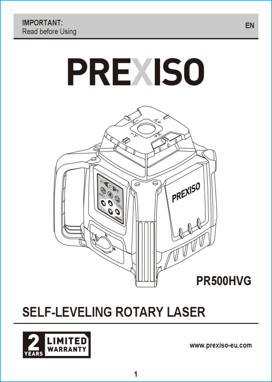 PREXISO PR500HVG MANUAL Pdf Download ManualsLib
