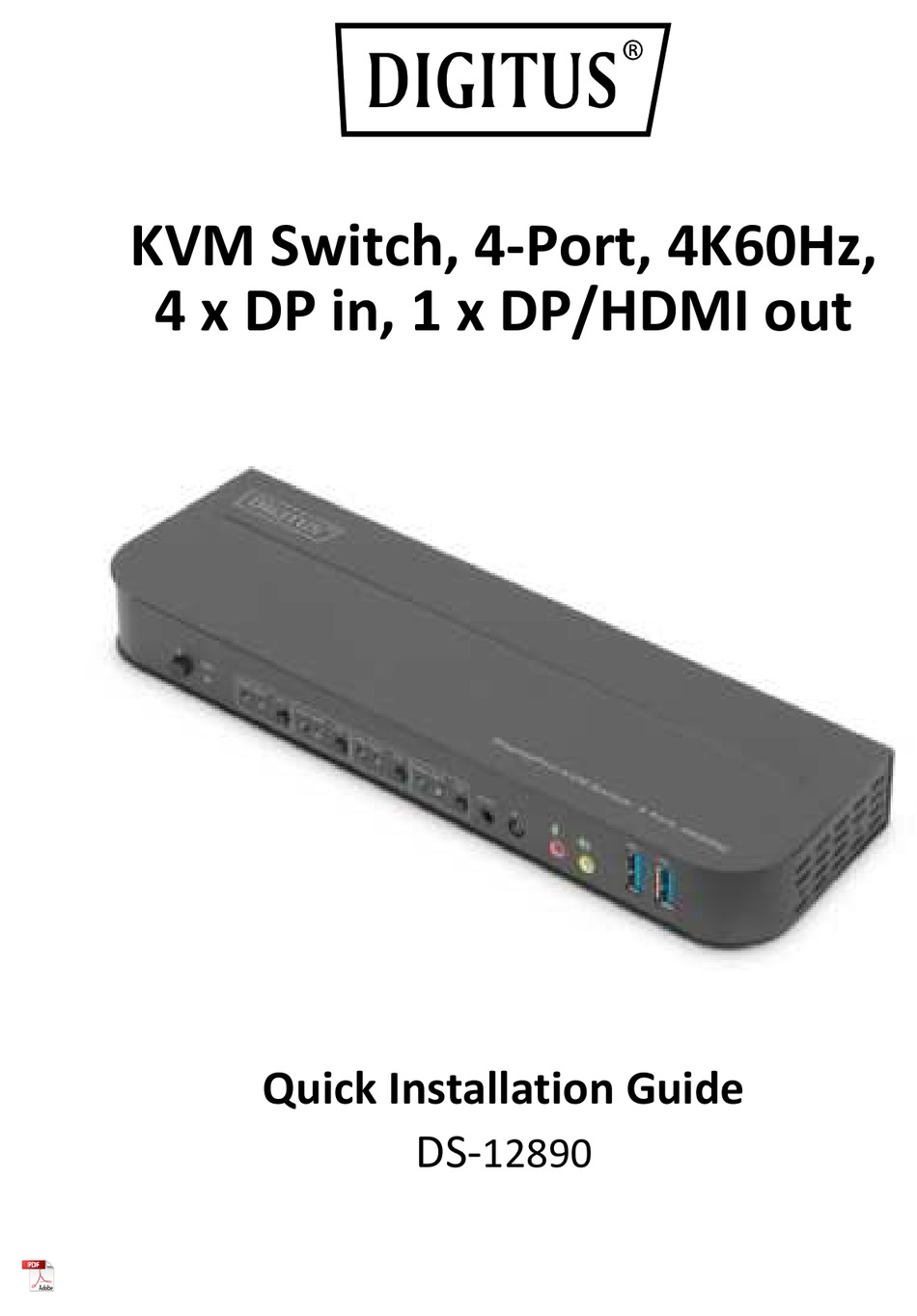 DIGITUS DS12890 QUICK INSTALLATION MANUAL Pdf Download ManualsLib